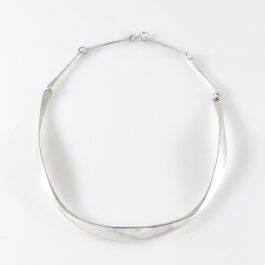 Silver necklace by Anna Greta Eker made in her own studio