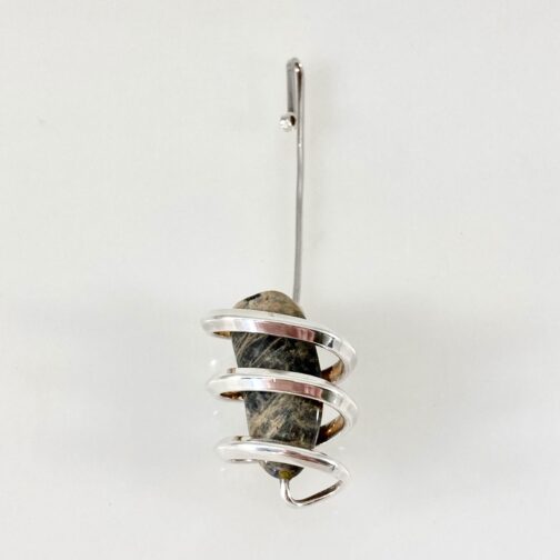Silver with agate pendant by Anna Greta Eker for PLUS