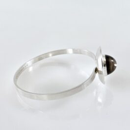 Bracelet in silver with Smokey Quartz by Erik Granit