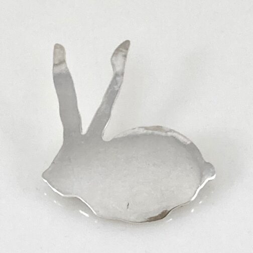 Brooch by Esther Helén Slagsvold for David-Andersen. The Rabbit from her "Giddy Animals" series of Scandinavian Modern Jewelry.