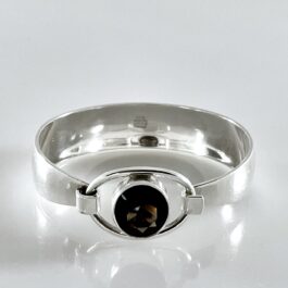 Silver bracelet with Smokey Quartz by Niels Erik From
