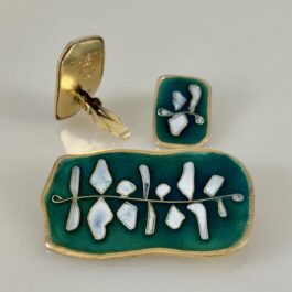 Set of brooch and earrings by Nora Gulbrandsen for David-Andersen