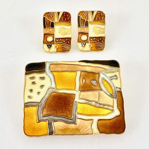 Set of brooch and earrings by Thorbjørn Lie-Jørgensen - Image 4