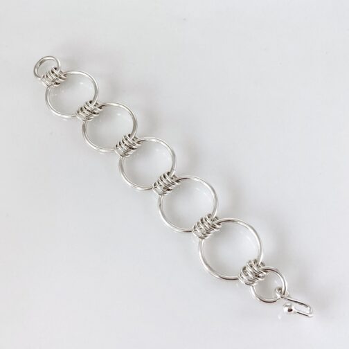 Rings Bracelet by Tone Vigeland for PLUS is an example of Scandinavian Mid Century Modern Jewelry from this Norwegian master designer.