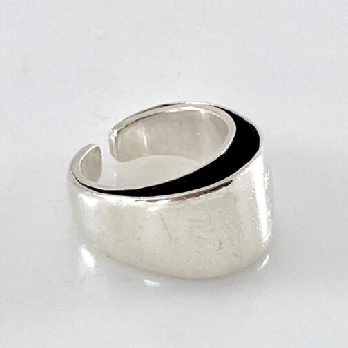 Tone Vigeland Plain ring, one of her prominent and fameddesigns for PLUS and Norway Silver Designs.