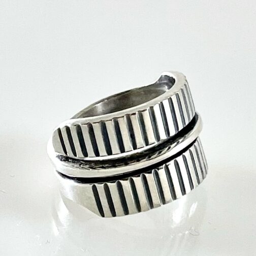 Tone Vigeland Snake Ring - Iconic 1960s Norwegian Sterling Silver Modernist Design. A much loved design from this brilliant MCM creator of affordable design in her time.